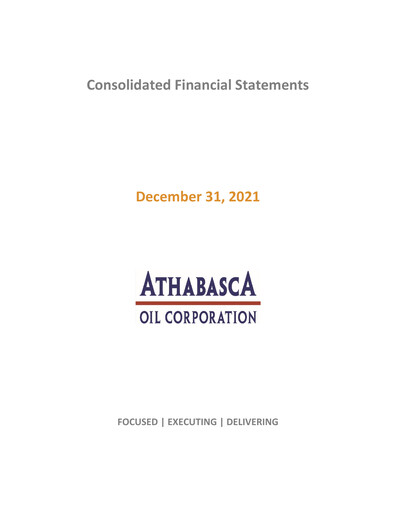 Thumbnail Athabasca Oil Corporation Financial Statement 2021