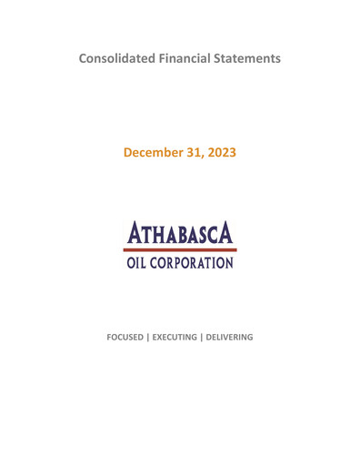 Thumbnail Athabasca Oil Corporation Financial Statement 2023