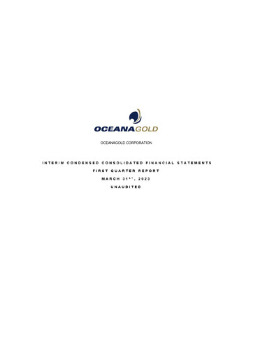 Thumbnail OceanaGold Financial Statement 2023-q1