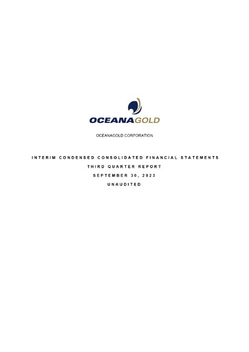 Thumbnail OceanaGold Financial Statement 2023-q3