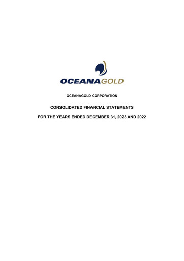 Thumbnail OceanaGold Financial Statement 2023