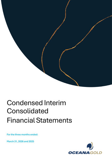 Thumbnail OceanaGold Financial Statement 2026-q1