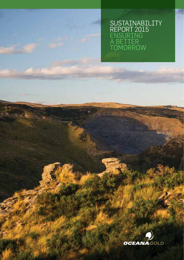 Thumbnail OceanaGold Sustainability Report 2015