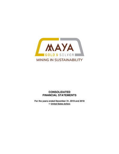 Miniature Aya Gold & Silver Bilan financier 2019