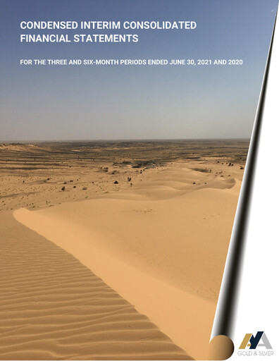 Vorschaubild Aya Gold & Silver Finanzmitteilung 2021-q2