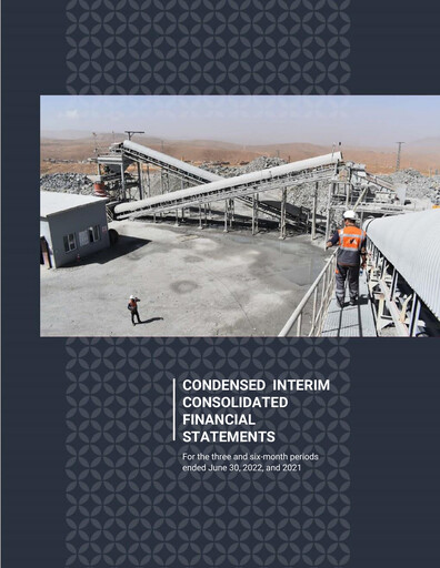 Thumbnail Aya Gold & Silver Financial Statement 2022-q2