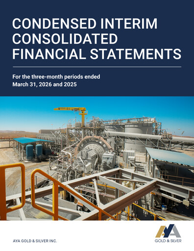 Thumbnail Aya Gold & Silver Financial Statement 2026-q1