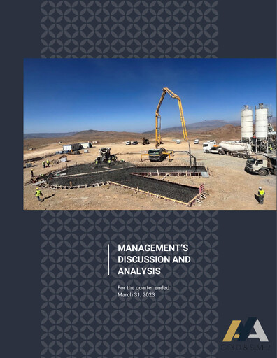Thumbnail Aya Gold & Silver Quarterly Report 2023-q1