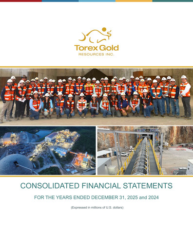 Thumbnail Torex Gold Resources Financial Statement 2025