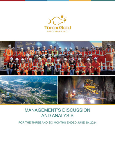 Vorschaubild Torex Gold Resources Quartalsbericht 2024-q2