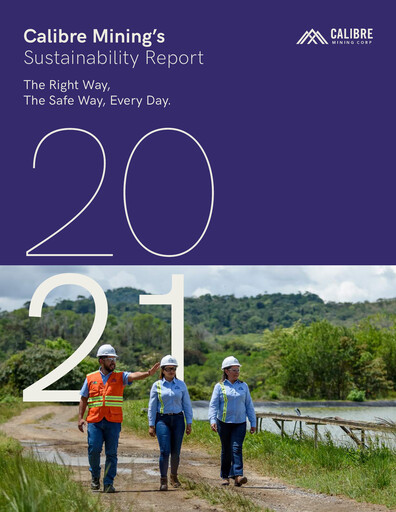 Thumbnail Calibre Mining ESG Report 2021