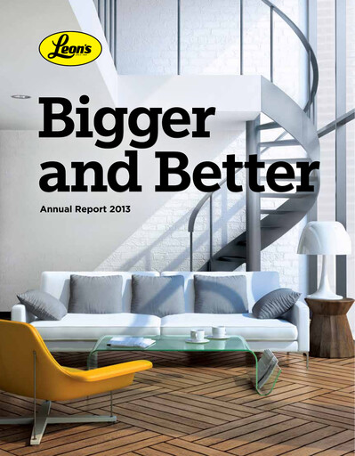 Thumbnail Leon's Furniture Annual Report 2013
