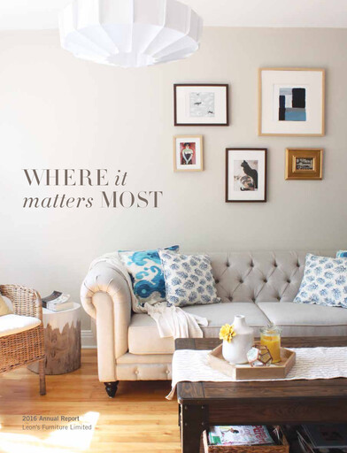 Thumbnail Leon's Furniture Annual Report 2016