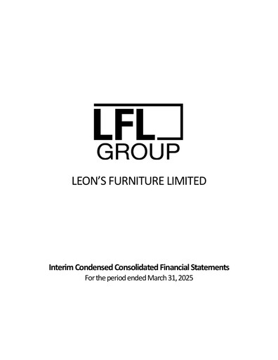 Thumbnail Leon's Furniture Financial Statement 2025-q1