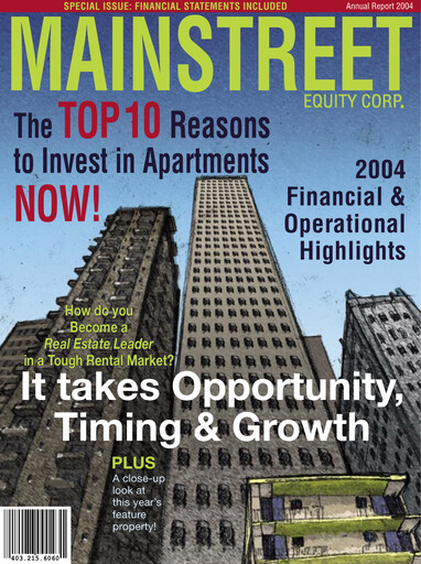 Thumbnail Mainstreet Equity Annual Report 2004