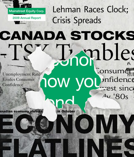 Thumbnail Mainstreet Equity Annual Report 2009