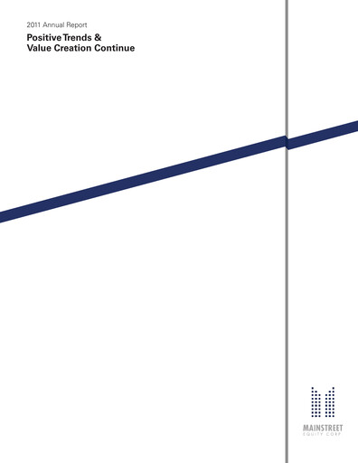 Thumbnail Mainstreet Equity Annual Report 2011