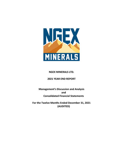 Thumbnail NGEx Minerals Annual Report 2021