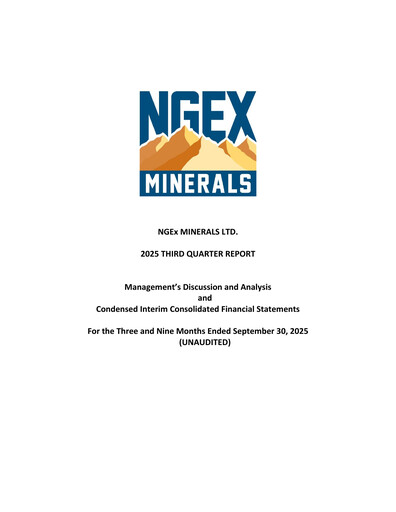 Thumbnail NGEx Minerals Quarterly Report 2025-q3