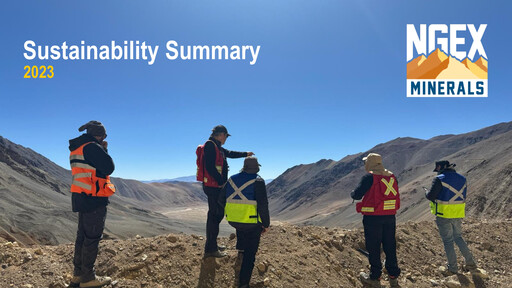 Thumbnail NGEx Minerals Sustainability Report 2023