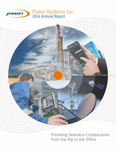 Thumbnail Pason Systems Annual Report 2014