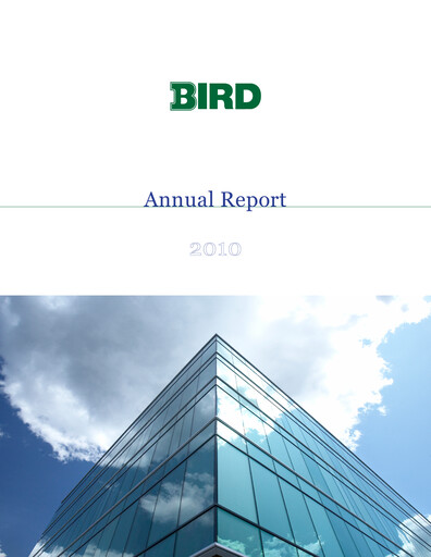 Thumbnail Bird Construction Annual Report 2010