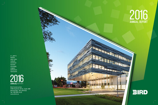 Thumbnail Bird Construction Annual Report 2016