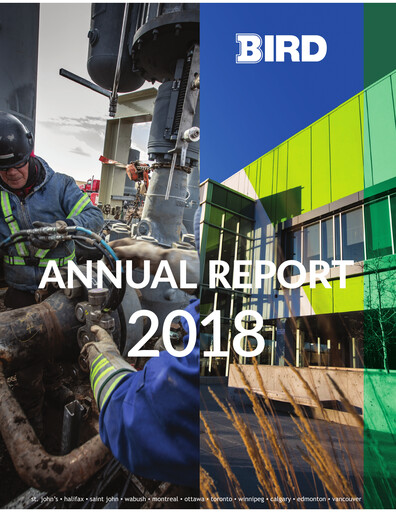 Thumbnail Bird Construction Annual Report 2018