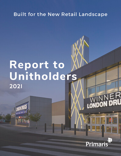Thumbnail Primaris Real Estate Investment Trust Annual Report 2021