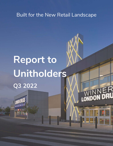 Thumbnail Primaris Real Estate Investment Trust Quarterly Report 2022-q3