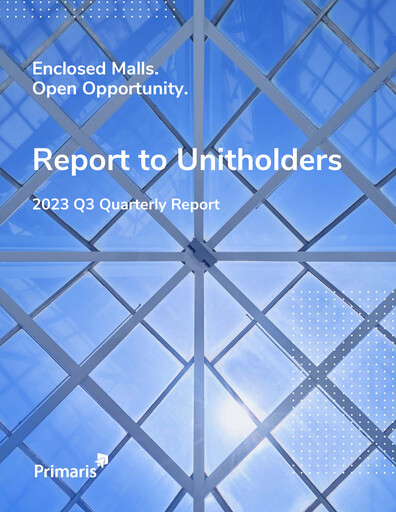 Thumbnail Primaris Real Estate Investment Trust Quarterly Report 2023-q3