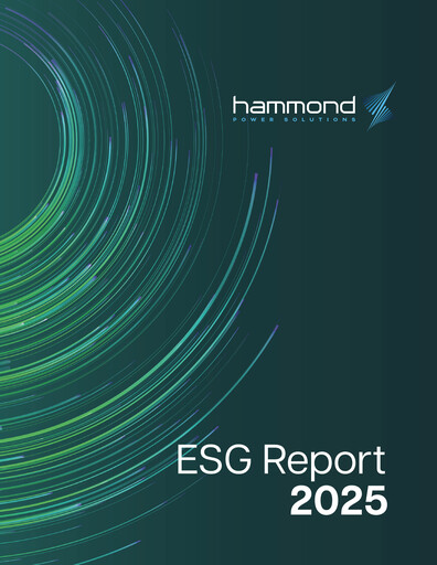 Thumbnail Hammond Power Solutions ESG Report 2025