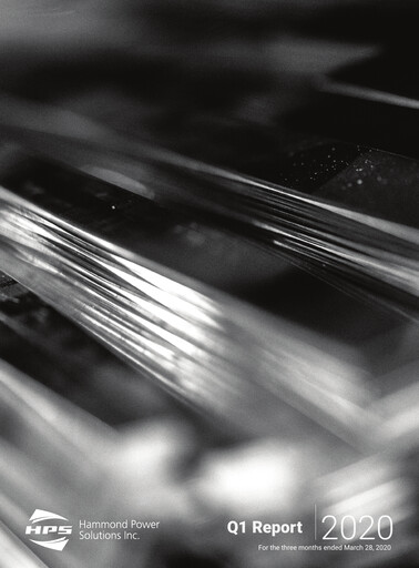 Thumbnail Hammond Power Solutions Quarterly Report 2020-q1