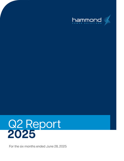 Thumbnail Hammond Power Solutions Quarterly Report 2025-q2