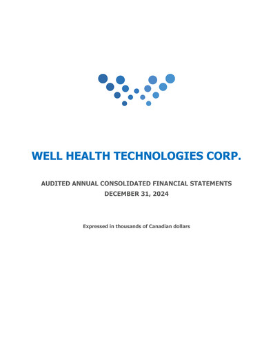 Thumbnail WELL Health Technologies Financial Statement 2024