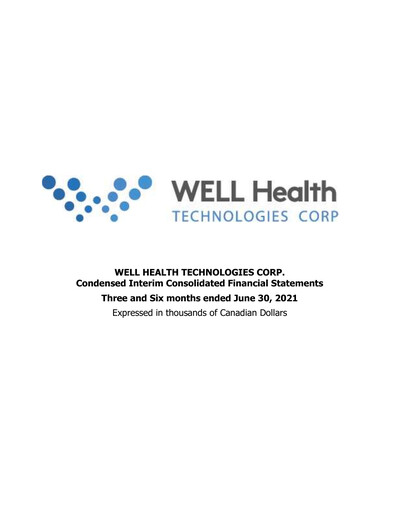 Thumbnail WELL Health Technologies Quarterly Report 2021-q2