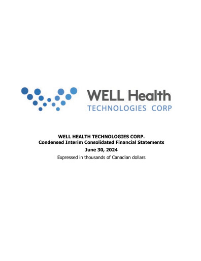 Thumbnail WELL Health Technologies Quarterly Report 2024-q2