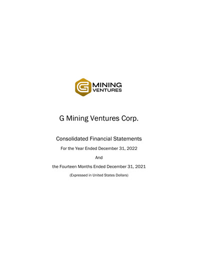 Vorschaubild G Mining Ventures Finanzmitteilung 2022