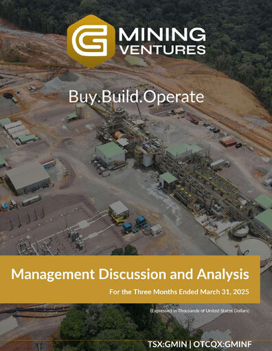 Vorschaubild G Mining Ventures Quartalsbericht 2025-q1