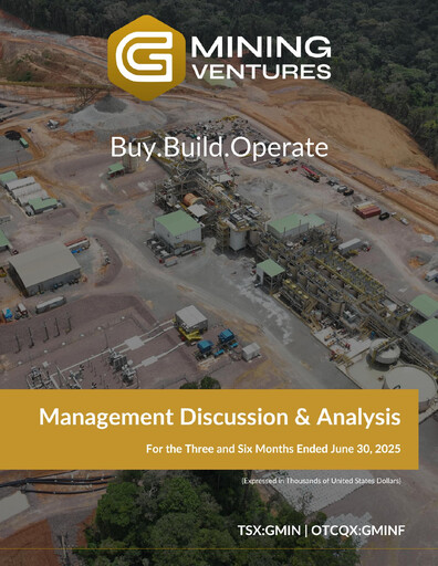Vorschaubild G Mining Ventures Quartalsbericht 2025-q2