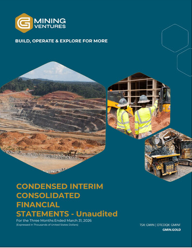 Vorschaubild G Mining Ventures Quartalsbericht 2026-q1