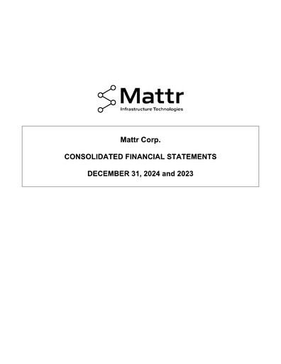 Thumbnail Mattr Corp. Financial Statement 2024