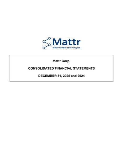Thumbnail Mattr Corp. Financial Statement 2025