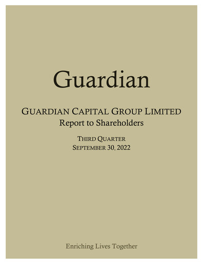 Thumbnail Guardian Capital Group Quarterly Report 2022-q3