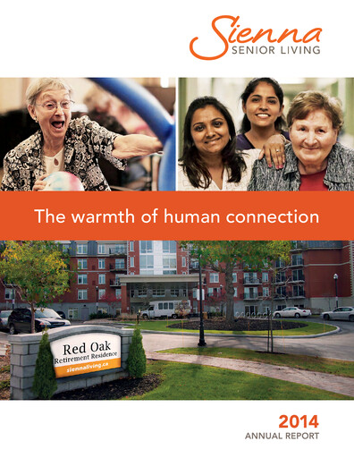 Thumbnail Sienna Senior Living Annual Report 2014