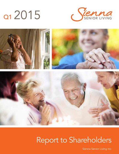 Thumbnail Sienna Senior Living Quarterly Report 2015-q1