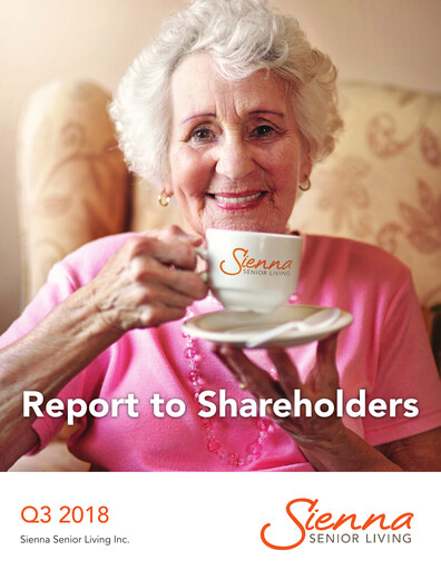 Thumbnail Sienna Senior Living Quarterly Report 2018-q3