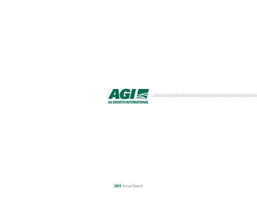 Thumbnail Ag Growth International Annual Report 2011