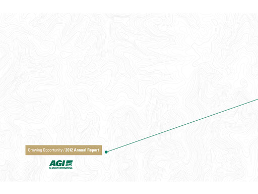 Thumbnail Ag Growth International Annual Report 2012