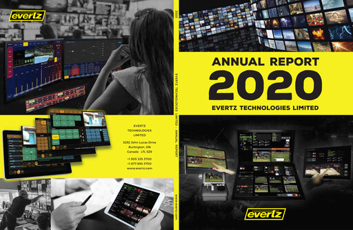 Thumbnail Evertz Technologies Annual Report 2020